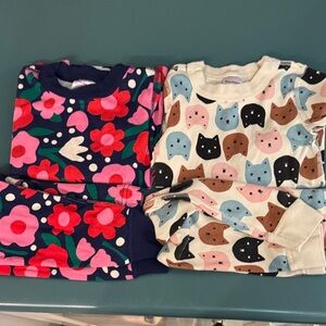 2 Sets of Hanna Anderson Organic Cotton Pajamas.